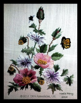 Floral panel, Hazel Blomkamp design