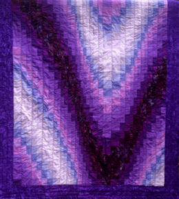 purple bargello quilt