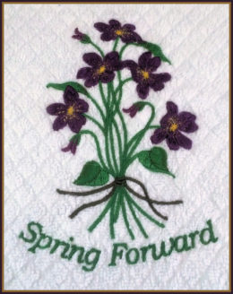 spring forward violets