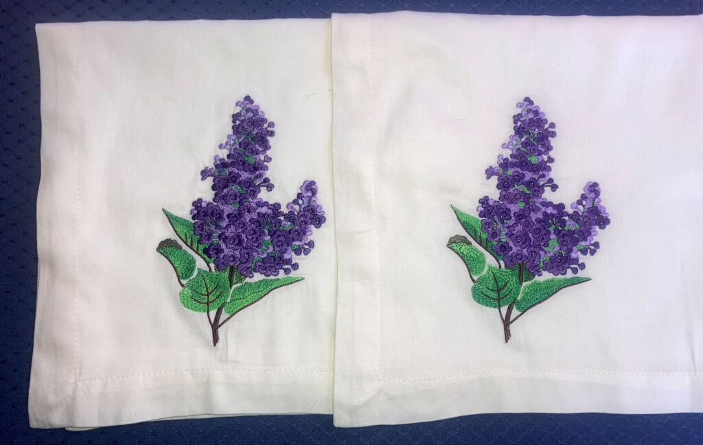 Lilac napkins
