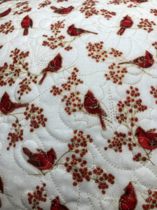 Cardinal back fabric
