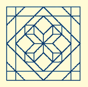 Emb Lib quilt square 4 7/8 inch square