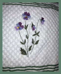 Pansy towel