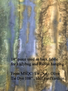 back fabric for Rabbit hanging