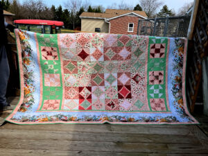 front side of finished quilt
