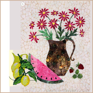 Maybe add peaches, lemons, lemonade pitcher.