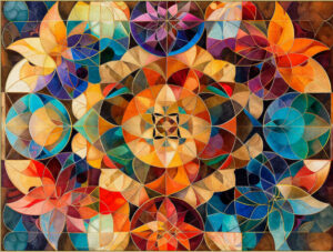 Mosaic, Etsy, 30 x 40-inch quilt inner