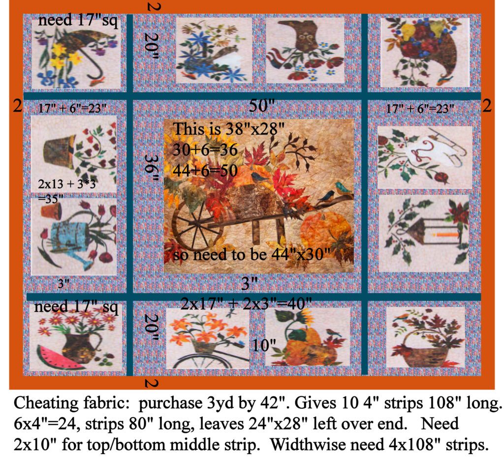 seasonal block quilt