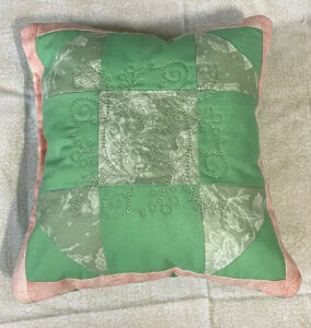 white green squares 8x9 inch squares front