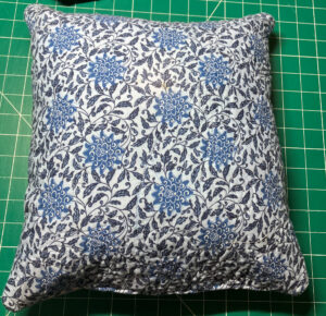 NFD v23 Not finished Hidden Hearts 12 inch sq pillow back size