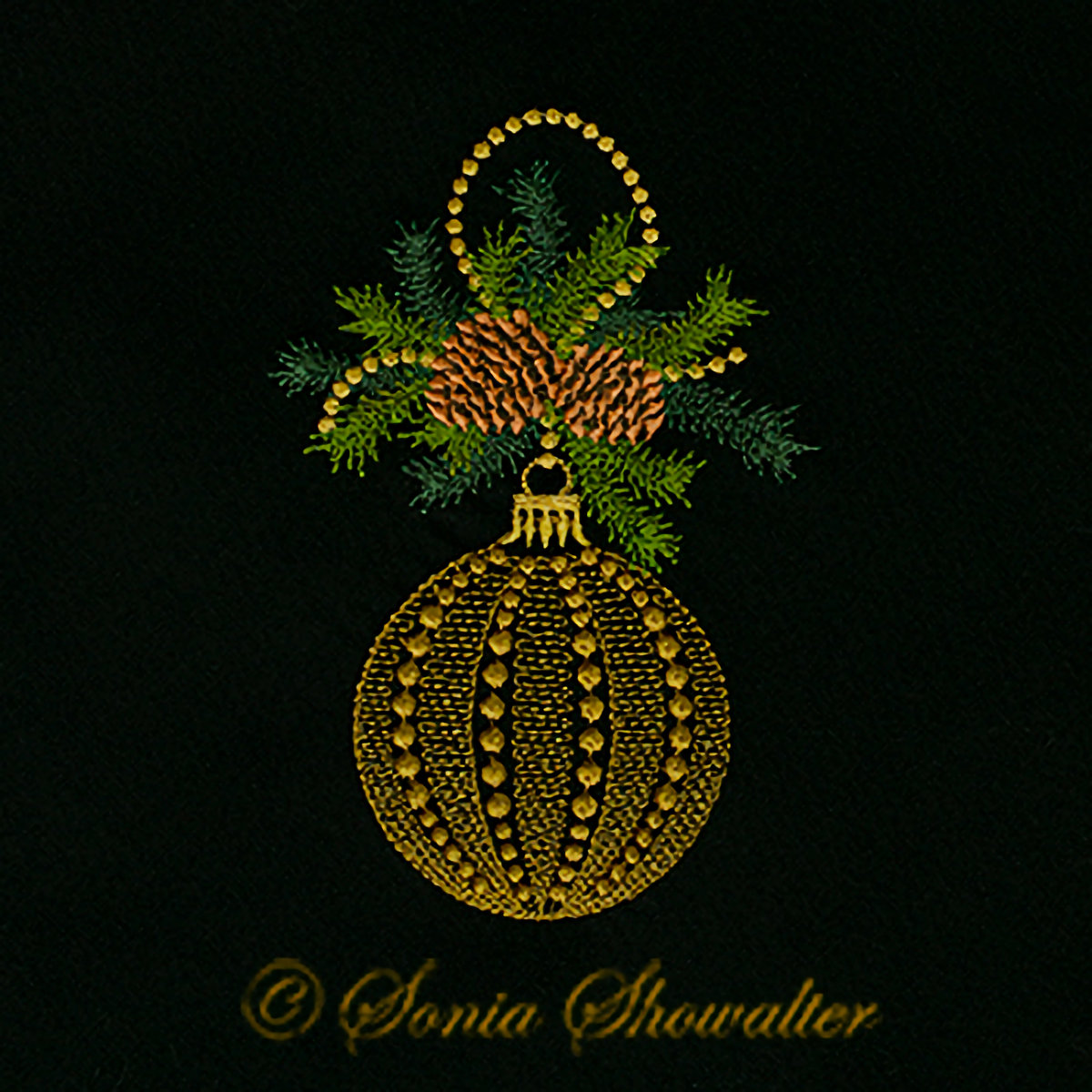 Sonia Antique Christmas Ball