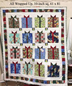 MSQC All Wrapped Up, block 10 x 12.5-inch finished.