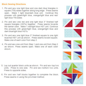 Bolt Block sewing steps only