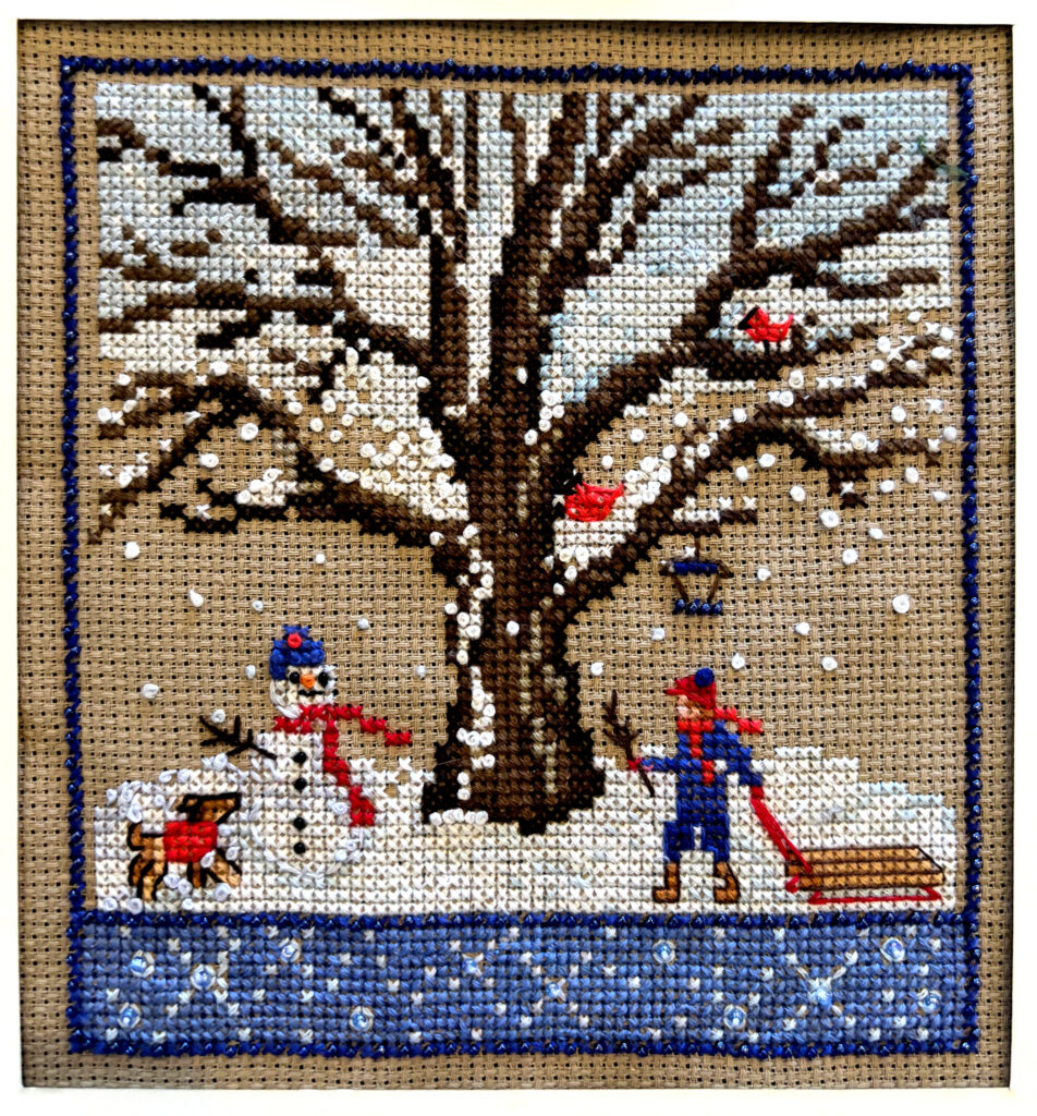 Winter Oak cross stitch